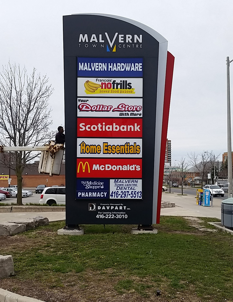 Multi-Tenant Pylon Sign